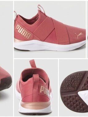 PUMA Women's Prowl Slip on Knit WN's Cross Trainer - Rose Gold / Size: 6US